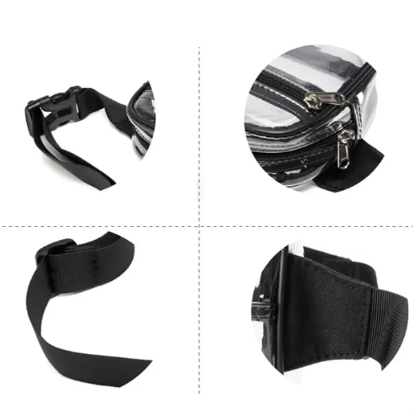 Stadium Approved Clear PVC Security Waist Bag Fanny Pack