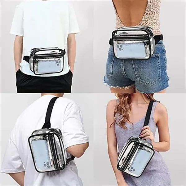 Stadium Approved Clear PVC Security Waist Bag Fanny Pack
