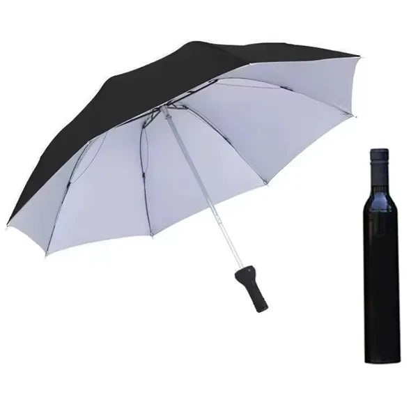 Portable UV Resistant Wine Bottle Umbrella