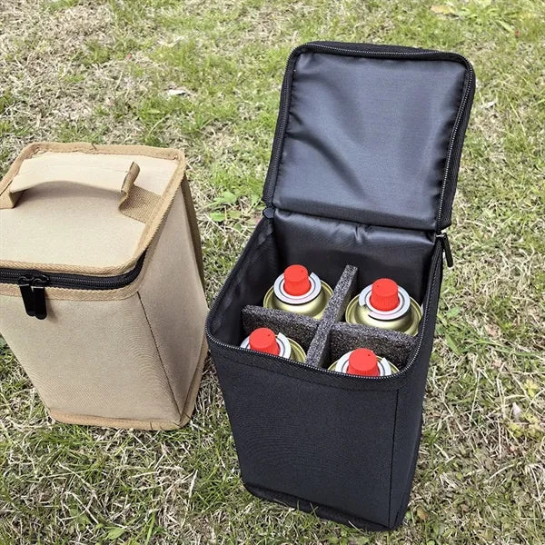 Camping Gas Canister Storage Bag & Bottle Carrier Caddy