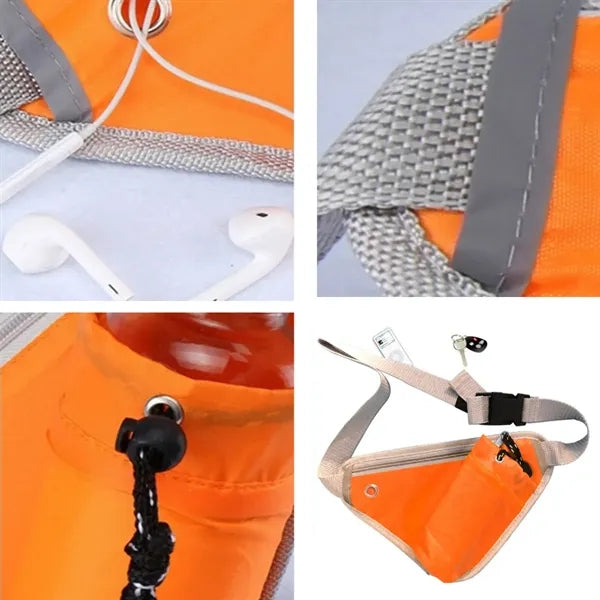 Outdoor Running Hydration Waist Bag With Water Bottle Holder