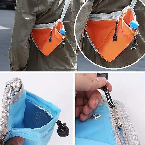 Outdoor Running Hydration Waist Bag With Water Bottle Holder
