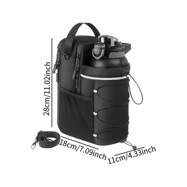 Magnetic Gym Water Bottle Holder Phone Storage Pouch