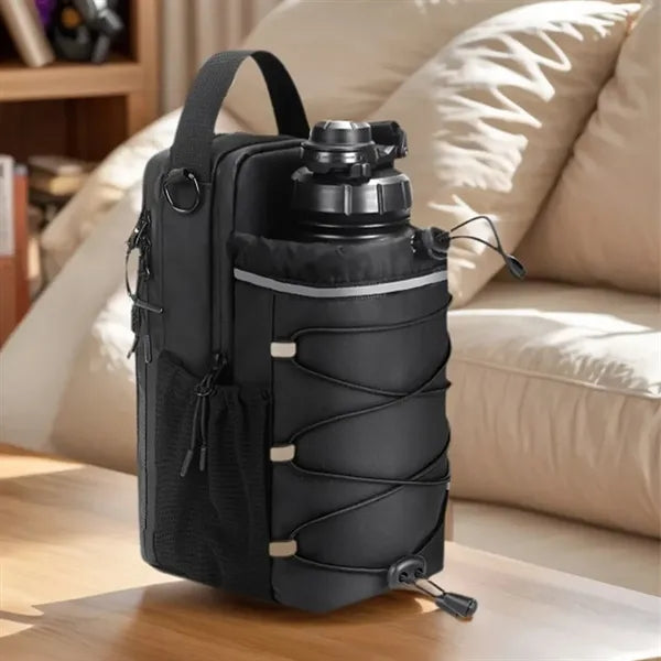 Magnetic Gym Water Bottle Holder Phone Storage Pouch