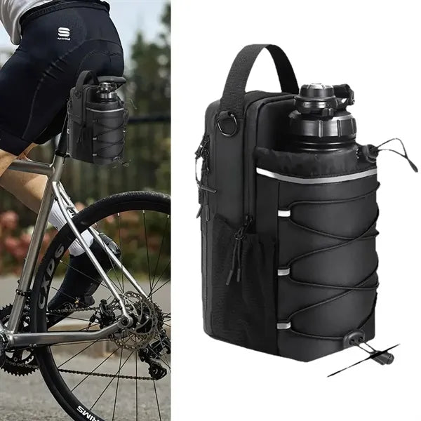 Magnetic Gym Water Bottle Holder Phone Storage Pouch