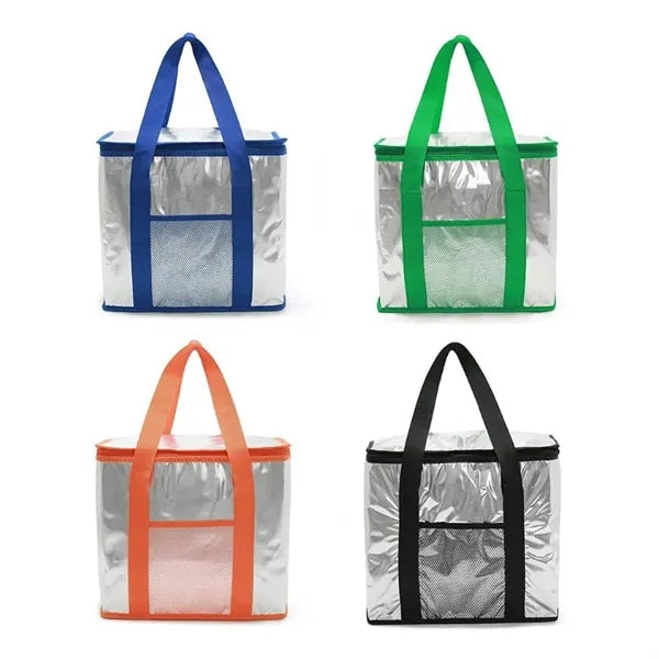 20L Aluminum Foil Insulated Cooler Bag with Handle