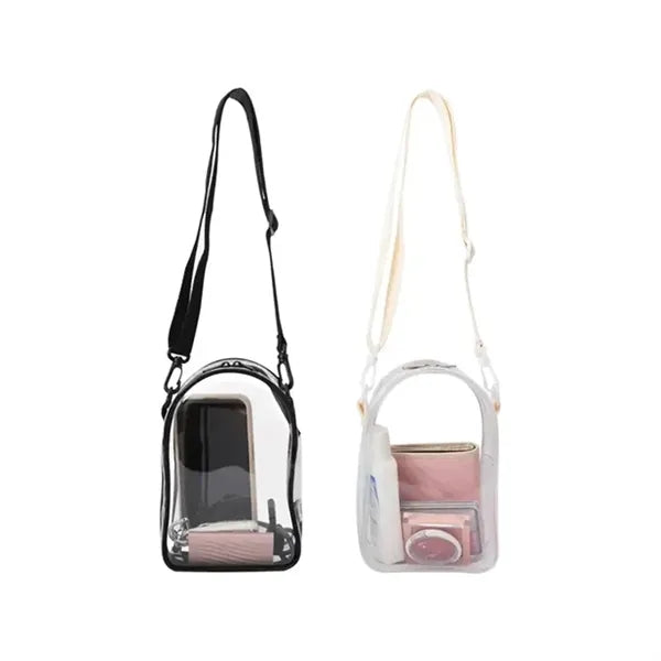 Stadium Approved Clear PVC Crossbody Shoulder Bag Pouch