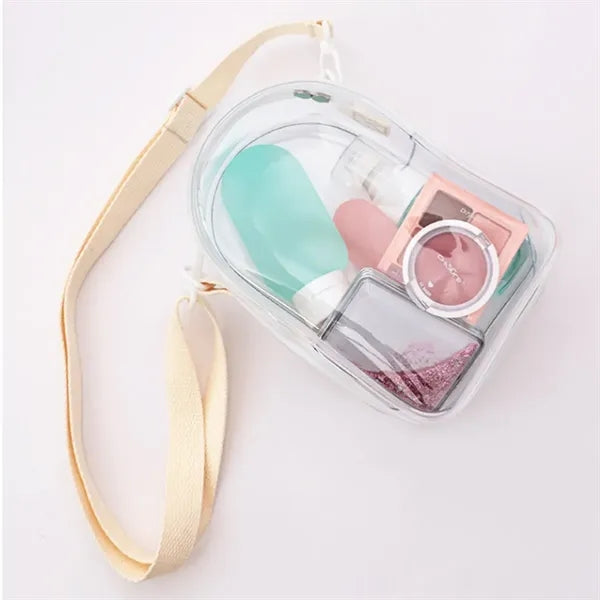 Stadium Approved Clear PVC Crossbody Shoulder Bag Pouch