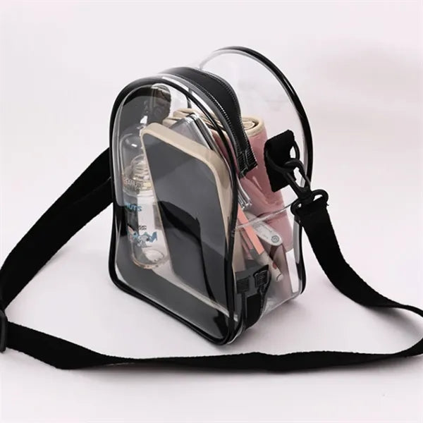 Stadium Approved Clear PVC Crossbody Shoulder Bag Pouch