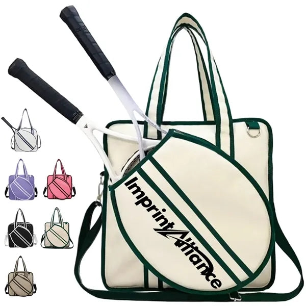 Two Racket Tennis Tote Bag with Large Compartment