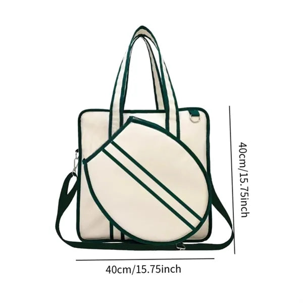 Two Racket Tennis Tote Bag with Large Compartment