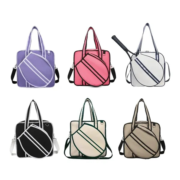 Two Racket Tennis Tote Bag with Large Compartment