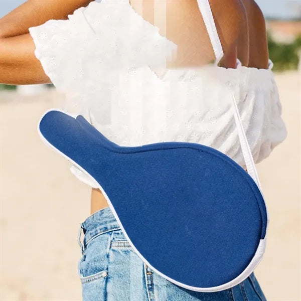 PU Leather Pickleball Paddle Cover Bag with Strap