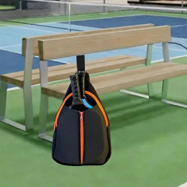 Blue Pickleball Paddle Bag with Large Capacity Design