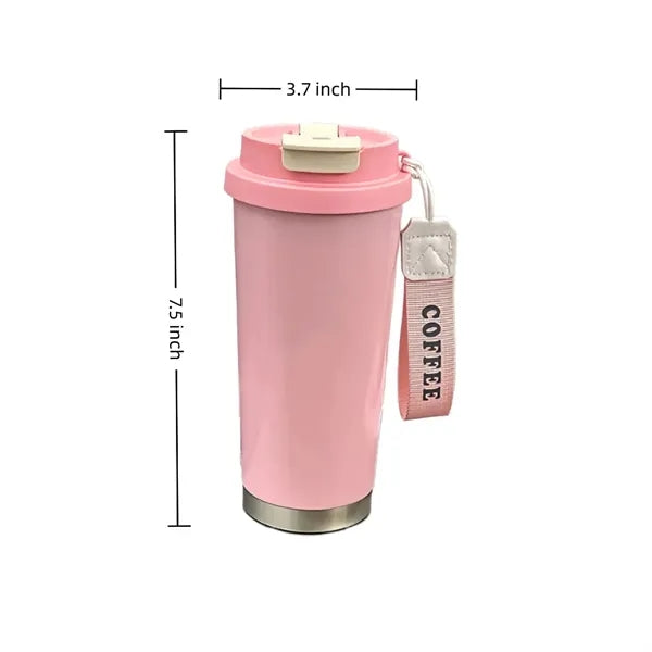 18 OZ Stainless Steel Vacuum Cup With Straw