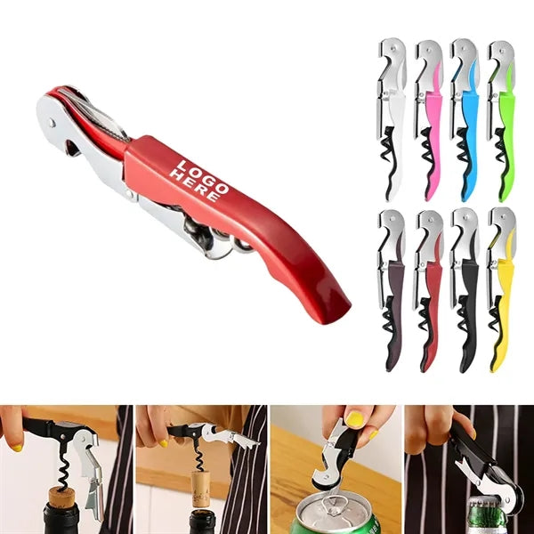 Multifunctional Waiter Corkscrew Wine Opener w/ Foil Cutter