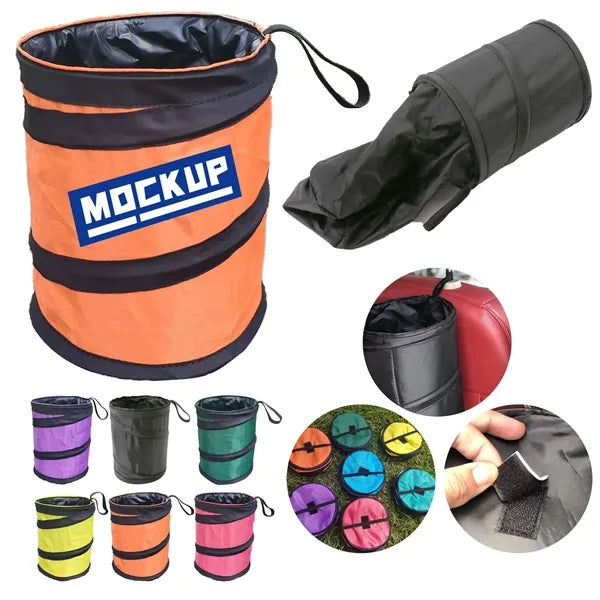 540OZ Waterproof Collapsible Trash Can Made Of Oxford Cloth.