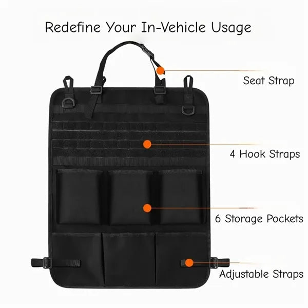 Car Seat Back Organizer Multi Pocket Storage Bag for Vehicle