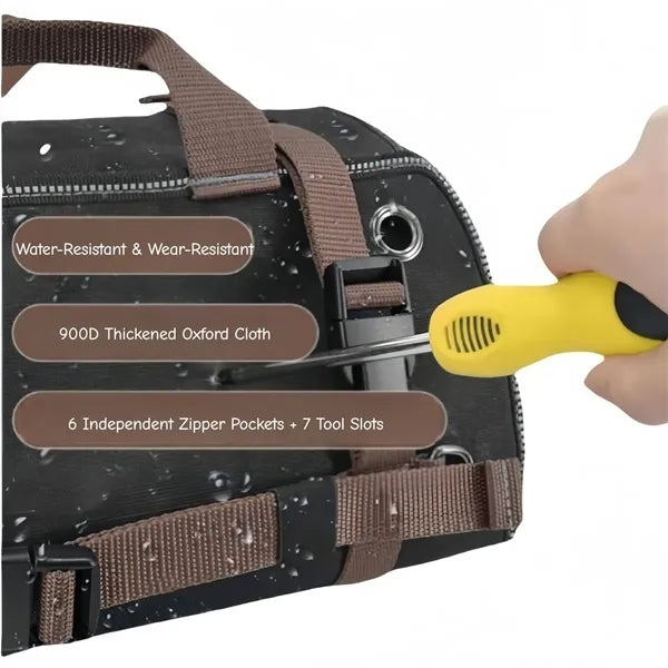 Roll Up Tool Bag Organizer with Multiple Pockets for Work