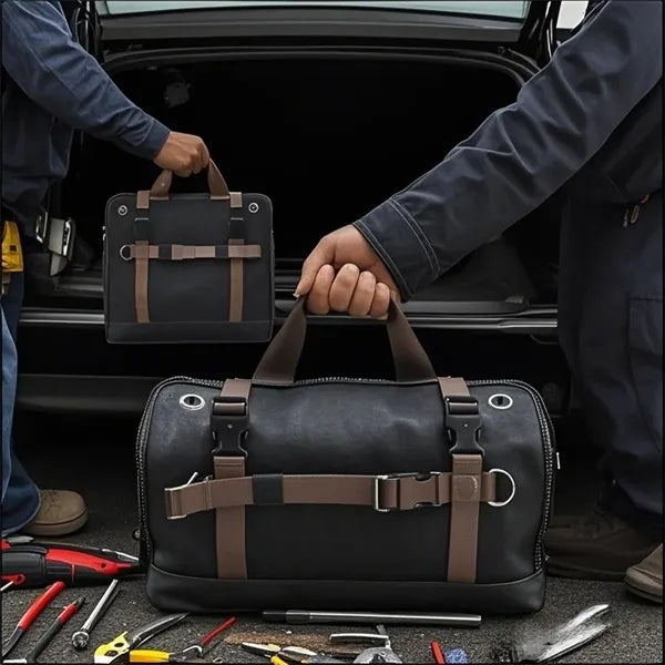 Roll Up Tool Bag Organizer with Multiple Pockets for Work