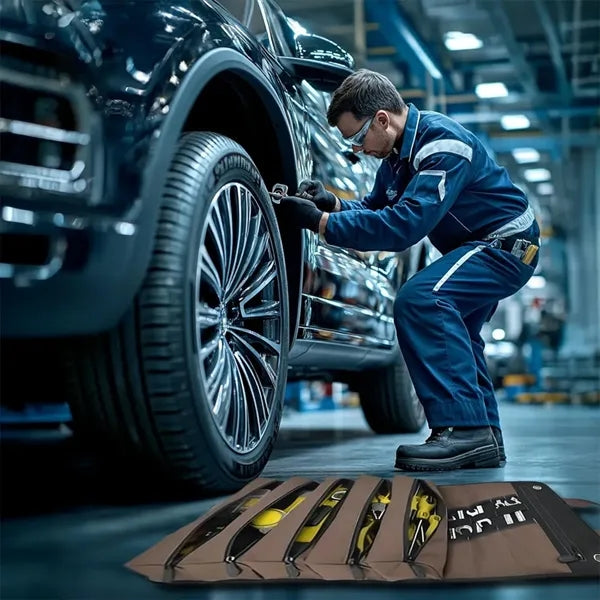 Roll Up Tool Bag Organizer with Multiple Pockets for Work