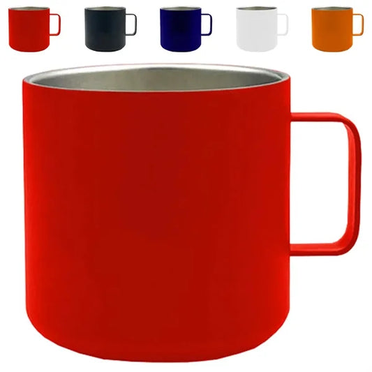 13 oz. Stainless Steel Mug with Handle and Custom Logo