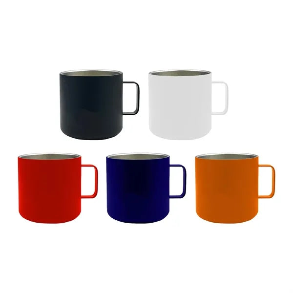 13 oz. Stainless Steel Mug with Handle and Custom Logo