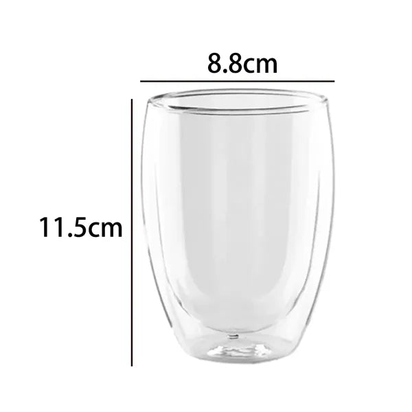 11.5 oz. Double Wall Glass Cup with Custom Logo