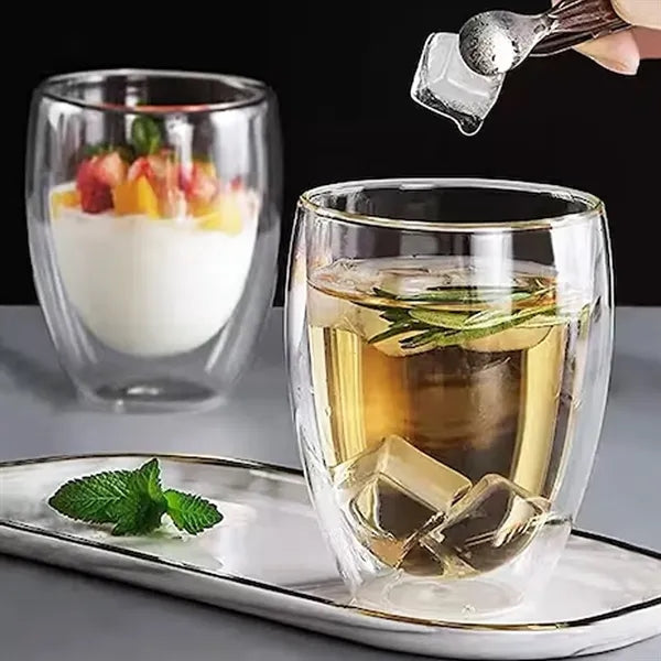 11.5 oz. Double Wall Glass Cup with Custom Logo