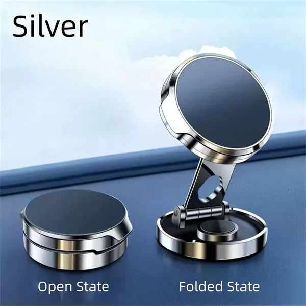 360-Degree Magnetic Car Phone Holder, Foldable Mount