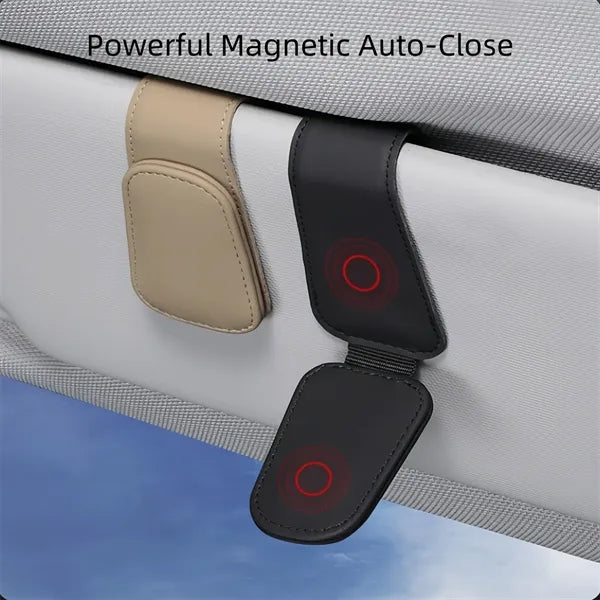 Magnetic Car Eyeglass Holder for Sun Visor, Sunglasses Clip