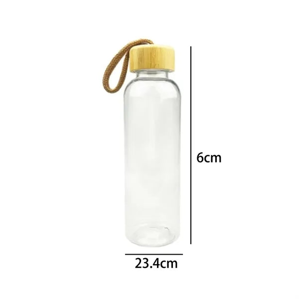 19 oz. RPET Recycled Water Bottle with Bamboo Lid