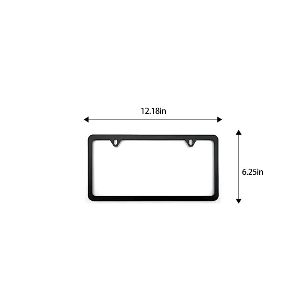Durable ABS 3D Raised Letter Front License Plate Frame