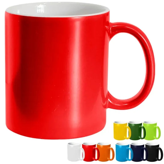 11 oz. Colorful Ceramic Mug with Custom Logo Printing