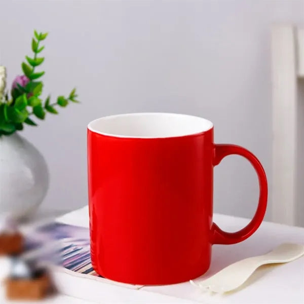 11 oz. Colorful Ceramic Mug with Custom Logo Printing