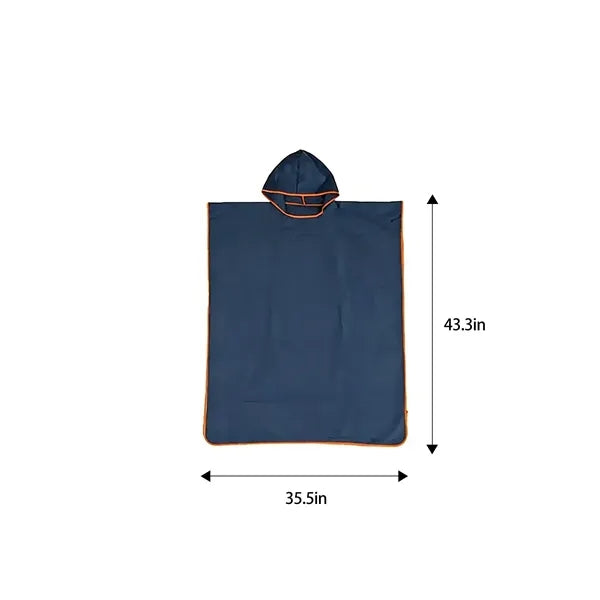 Quick Dry Microfiber Beach Surf Changing Poncho Towel
