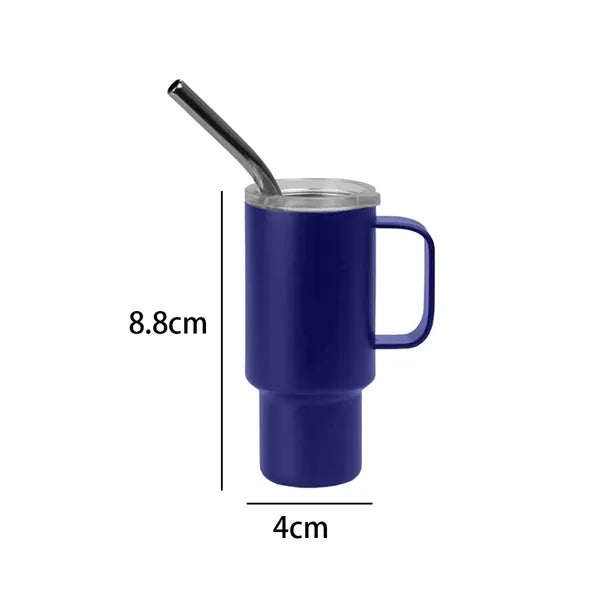 2 oz. Mini Stainless Steel Mug Cup with Straw