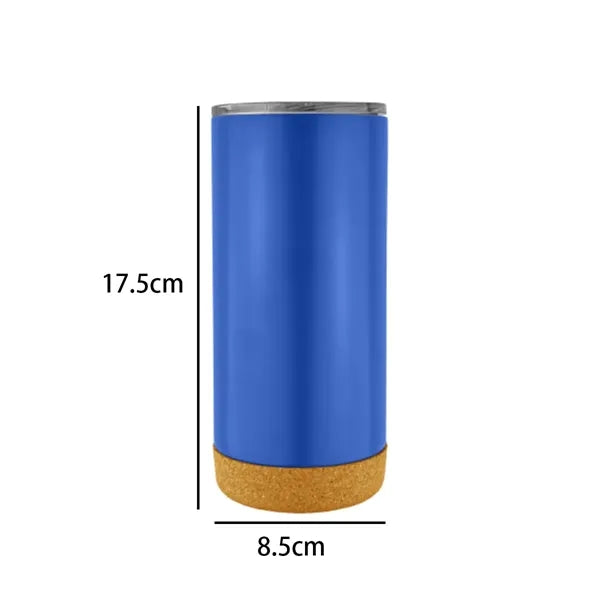 15 oz. Stainless Steel Tumbler with Cork Base & Lid