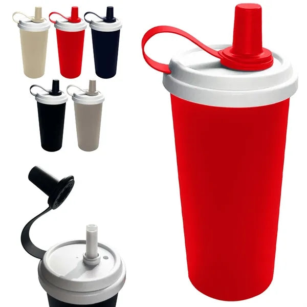 17 oz. Sports Plastic Bottle with Spout Lid