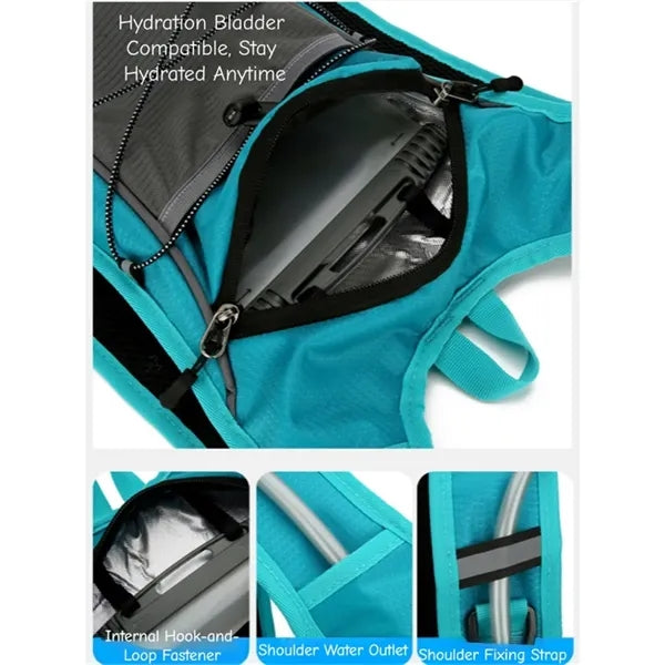 Lightweight Hydration Backpack W/ Water Bladder Compartment