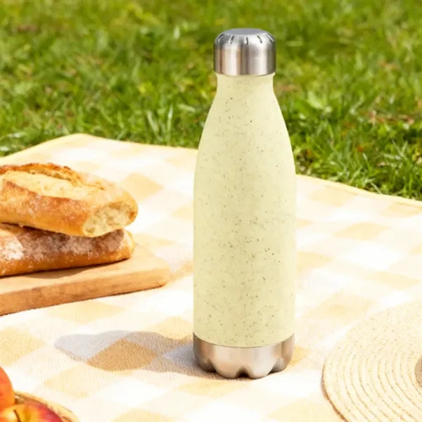 23 oz. Wheat Straw & Stainless Steel Insulated Bottle