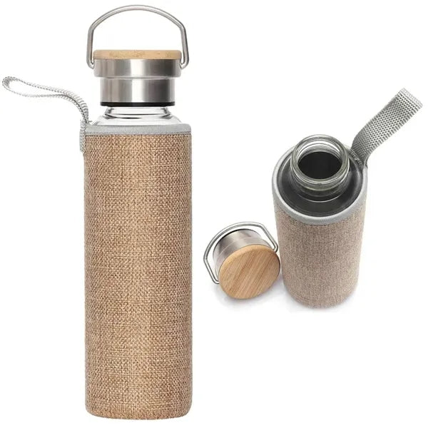 19 oz. Stainless Steel Bottle with Linen Sleeve