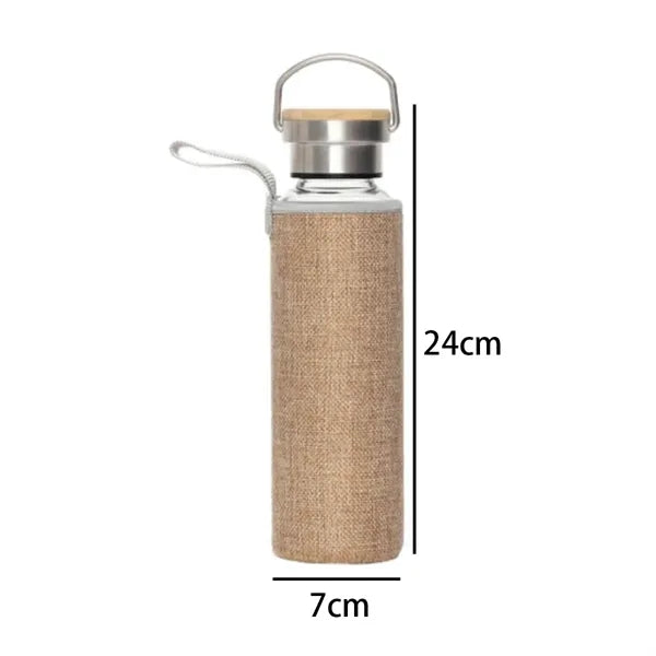 19 oz. Stainless Steel Bottle with Linen Sleeve