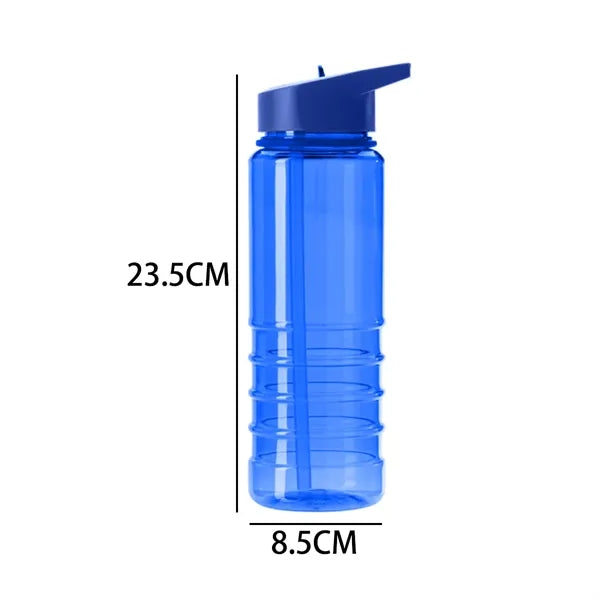 25 oz. Large Plastic Sports Bottle with Straw Lid
