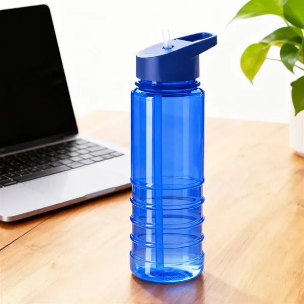 25 oz. Large Plastic Sports Bottle with Straw Lid
