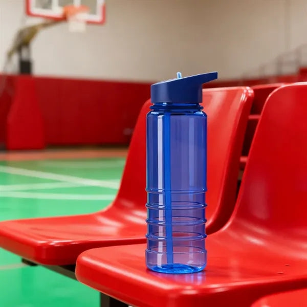 25 oz. Large Plastic Sports Bottle with Straw Lid