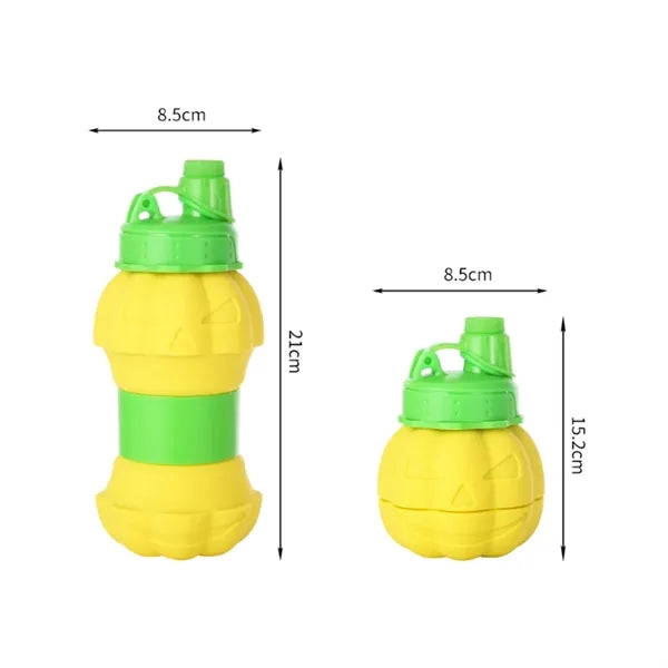 18.6 oz. Halloween Pumpkin Water Bottle with Handle