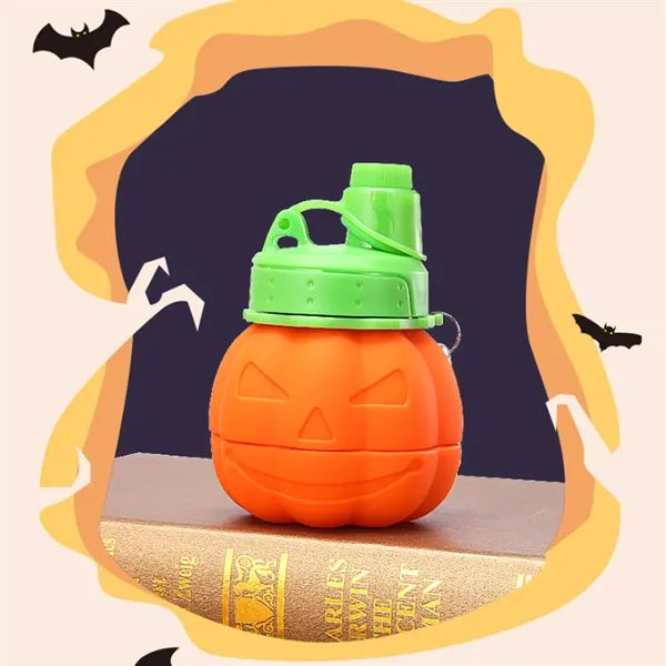 18.6 oz. Halloween Pumpkin Water Bottle with Handle