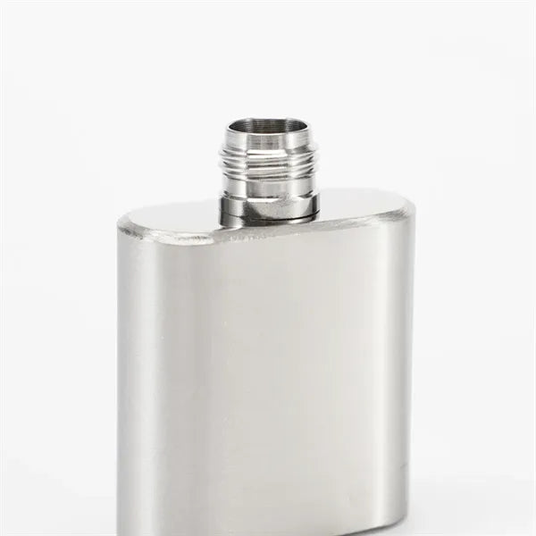 1 oz. Mini Stainless Steel Flask Keychain Set