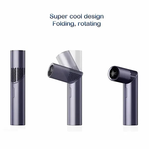 Portable Handheld Lipstick Fan W/Digital Display